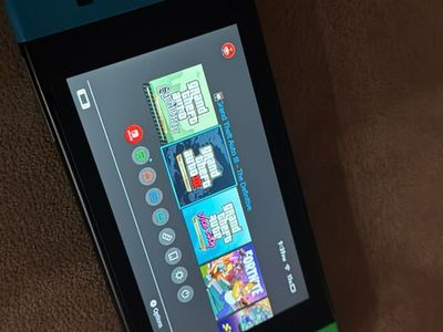 Nintendo Switch Console with Blue and Green Joy-Con Controller no dock but has charger