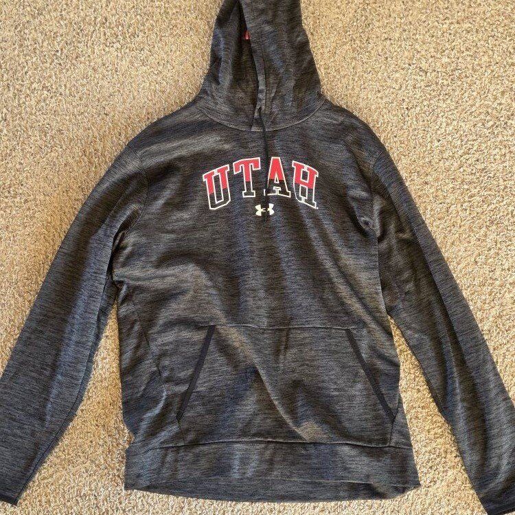 Utah Utes Under Armor Black Officiall Hoodie XL