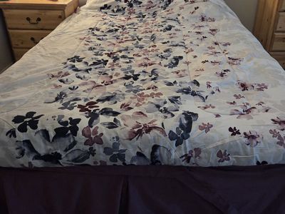 Queen sized bed with mattress