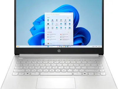 HP - 14" Laptop - Intel Processor N150 2025 - 4GB Memory - 128GB Natural Silver