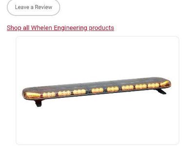 Whelen Justice 56" Amber Emergency LED Light Bar