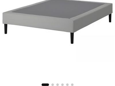 IKEA LYNGÖR Slatted Mattress Base with Legs - Dark Gray