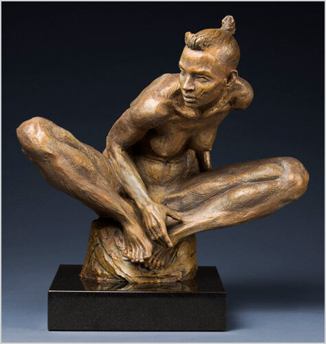 “ Africa “ a Fine Art Kraig Varner Nude Bronze Sculpture Limited Edition of 27 Pieces