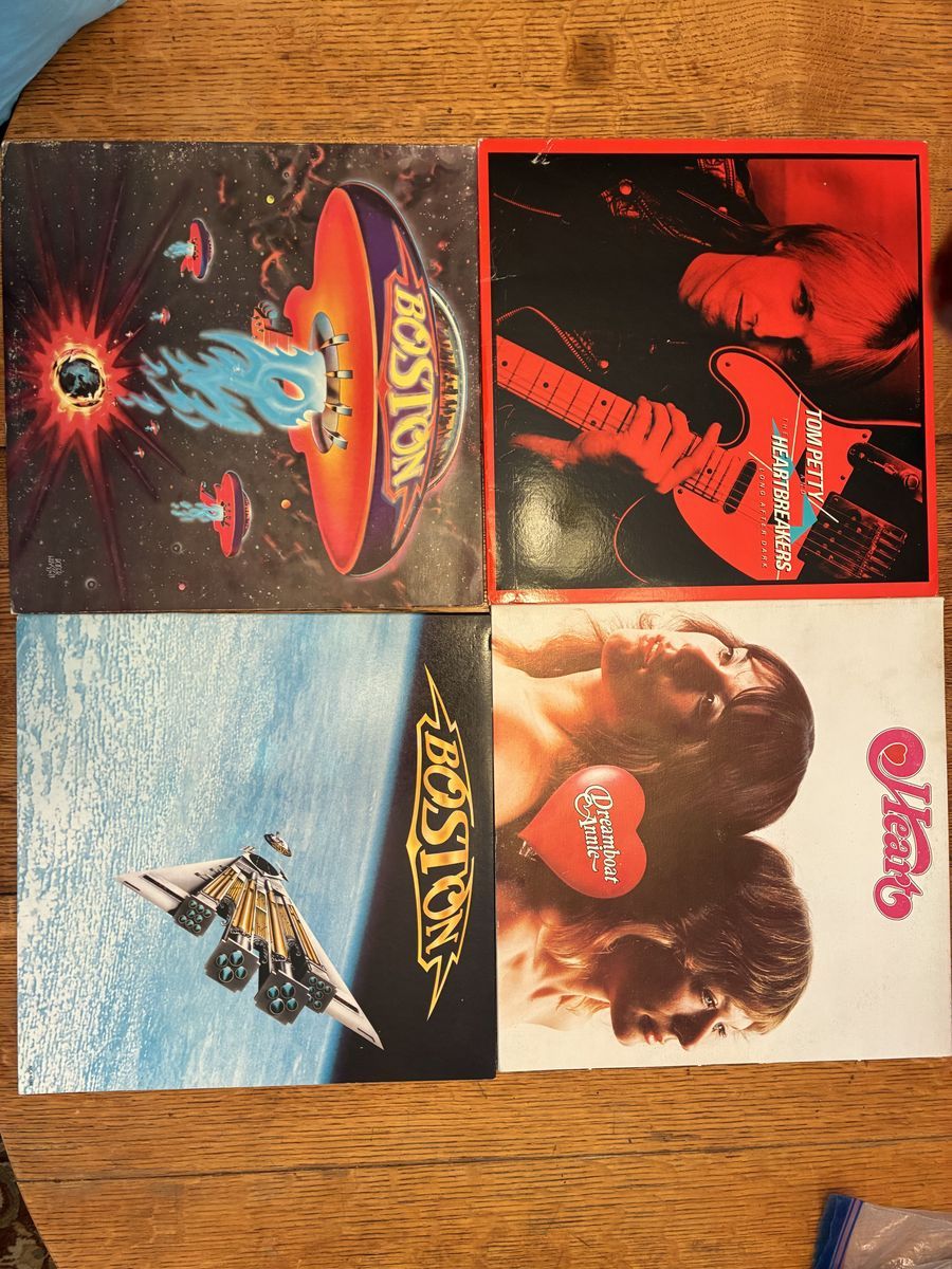 70s - 80s 4 album set. Boston, Tom Petty and Heart