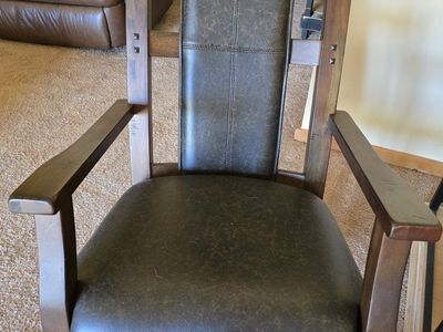 wooden rocking chair