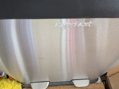 stepping soft dual trash cans new