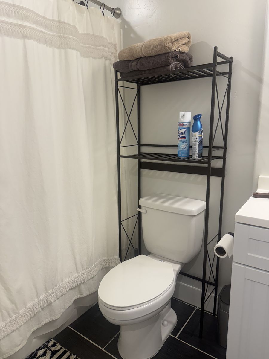 Over Toilet Bathroom Rack (Metal, Bronze)