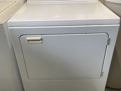 White 7 cu ft Maytag Electric Dryer, Old but WORKS