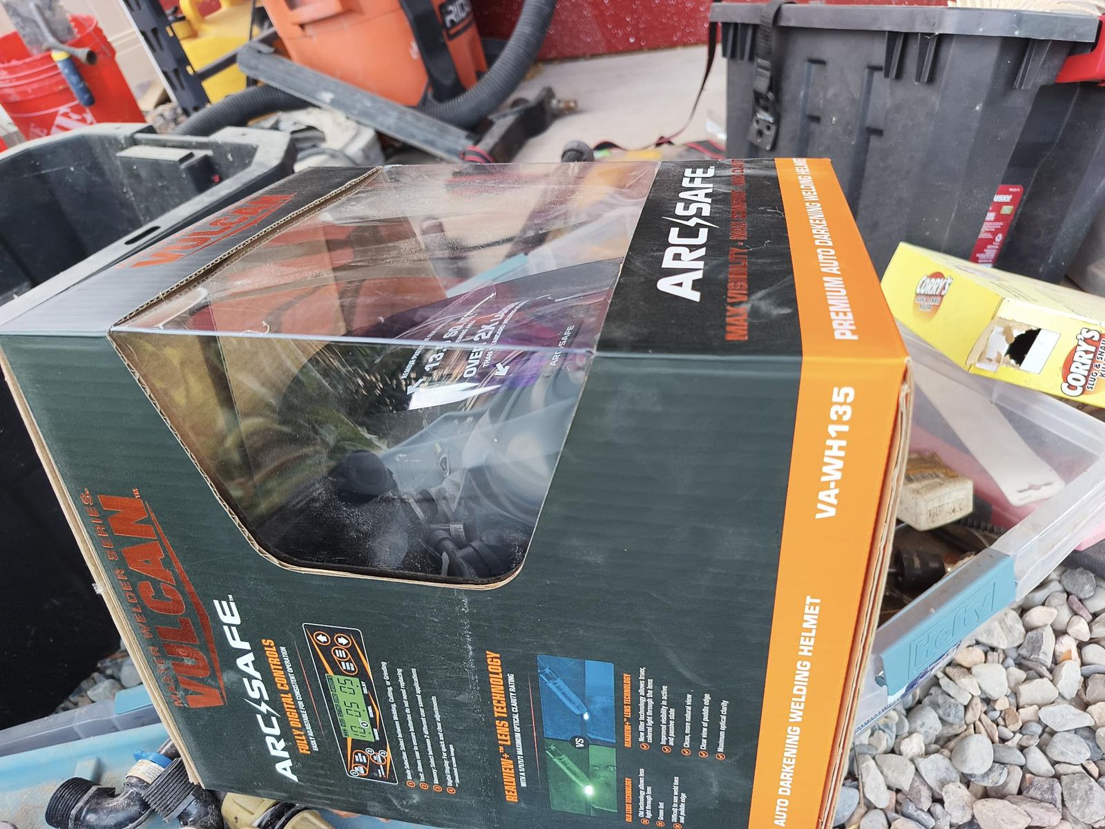 VULCAN 13.5 sq. in. Premium ARCSAFE Auto-Darkening Welding Helmet