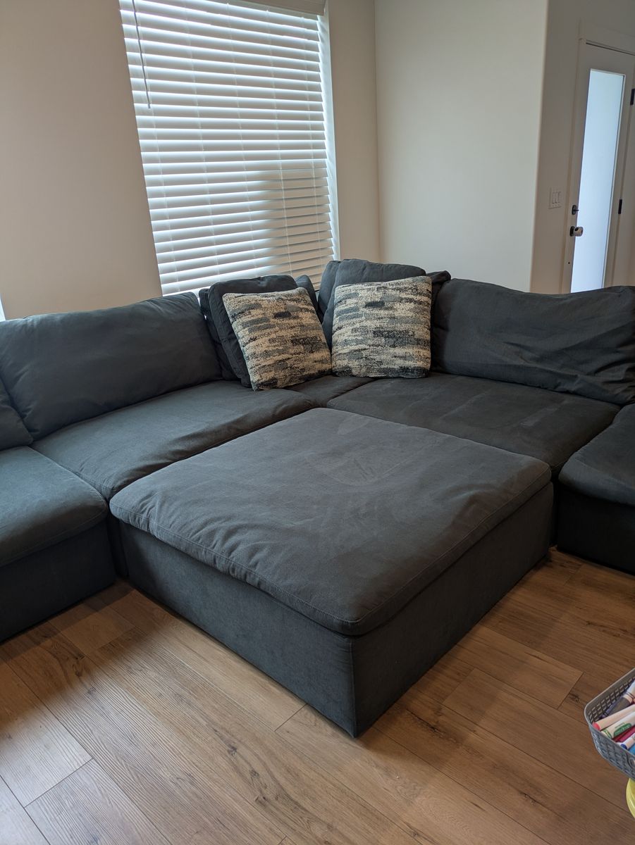 Big blue sectional