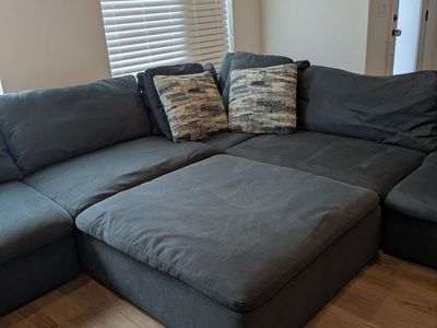 Big blue sectional