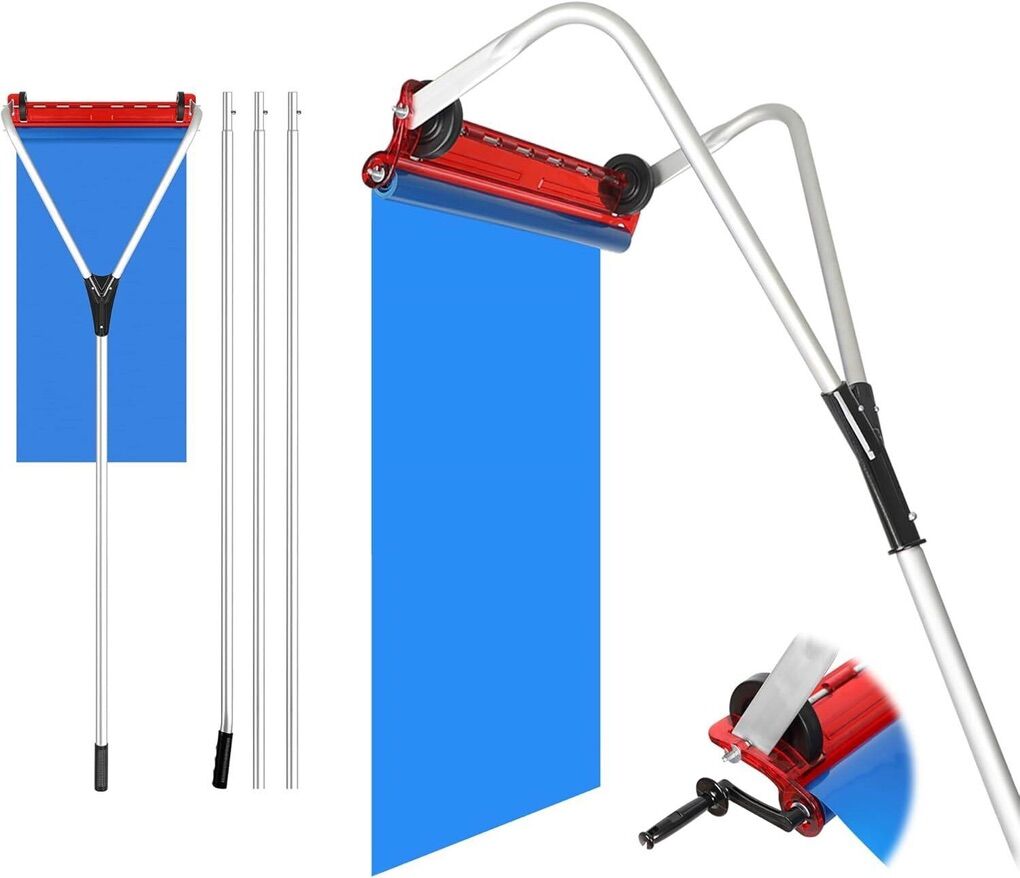 Roof Rake 16.6ft Handle, 18.5in Blade