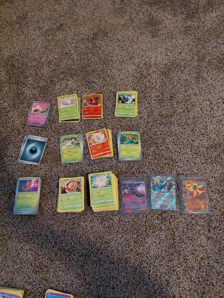 Large Pokemon Trading Card Lot w/ Ultra Rares Mega Pyroar EX, Cobalion EX & Xerneas. 285 CARDS.  NO DUPLICATES
