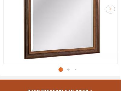 26 in. W x 32 in. H Framed Rectangular Beveled Edge Bathroom Vanity Mirror in Oil rubbed bronze