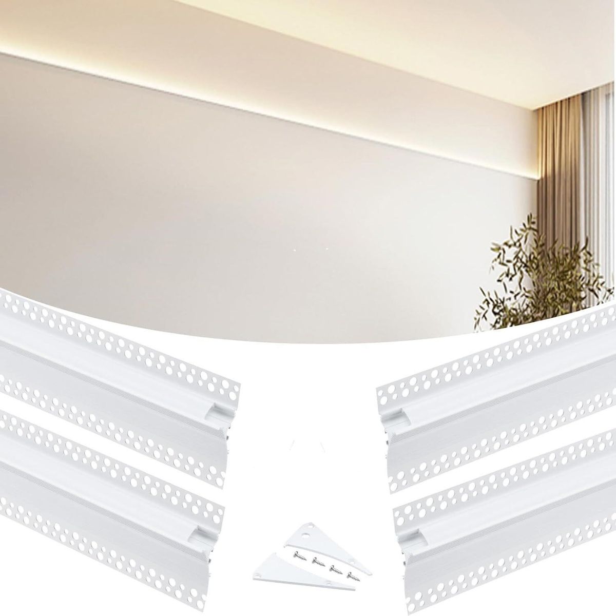 Besseto 4Pack 6.6ft LED Channel Diffuser
