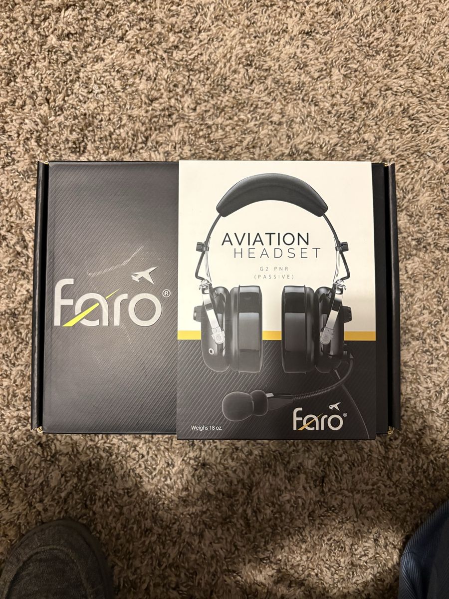 Faro G2 PNR Passive Aviation Headset - Used in Box