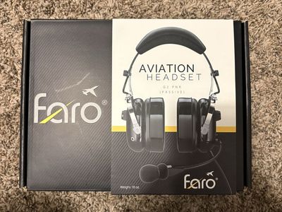 Faro G2 PNR Passive Aviation Headset - Used in Box