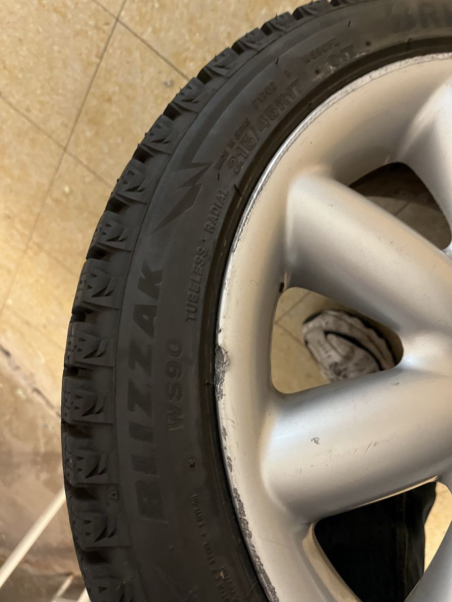 Snow tires 215/45r17 with 17x7 wheels