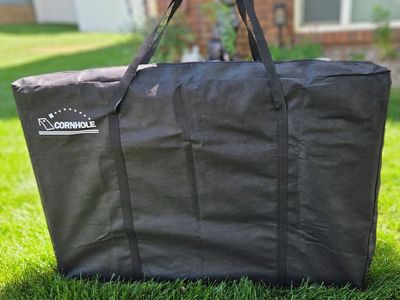 New Regulation Size Cornhole Set - 2 Boards, Beanbags, Scoreboard & Carry Bag