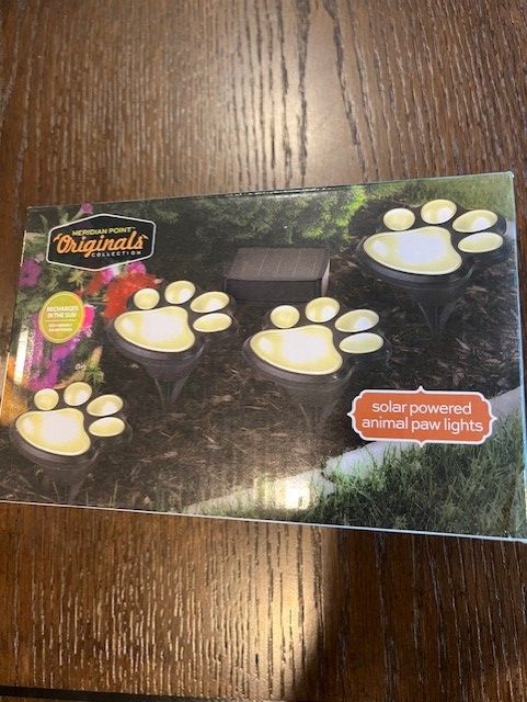 Solar Power Paw Print Lights for Your Garden