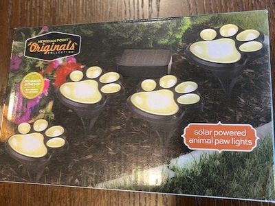 Solar Power Paw Print Lights for Your Garden