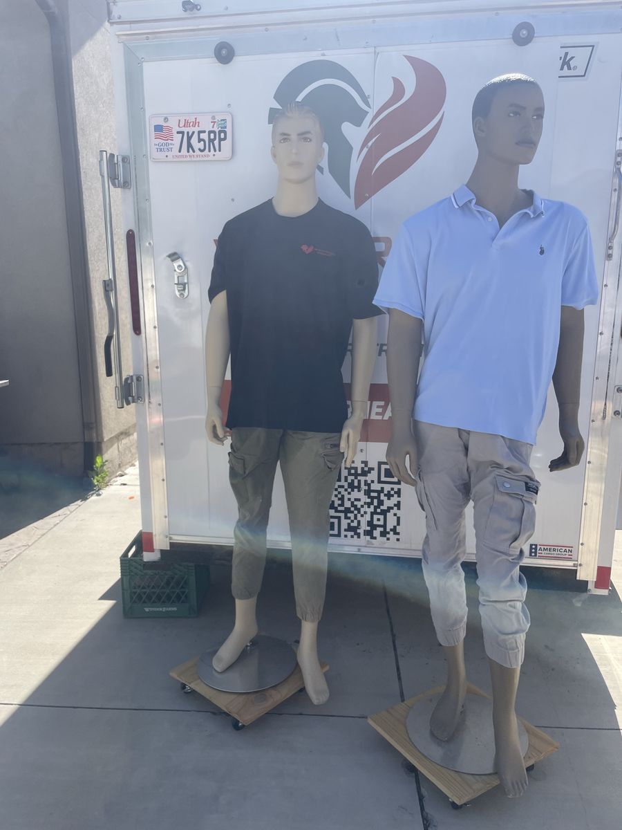 Pair of Male Mannequins - Full Body with Stand - Ideal for Retail Display or Personal Collection