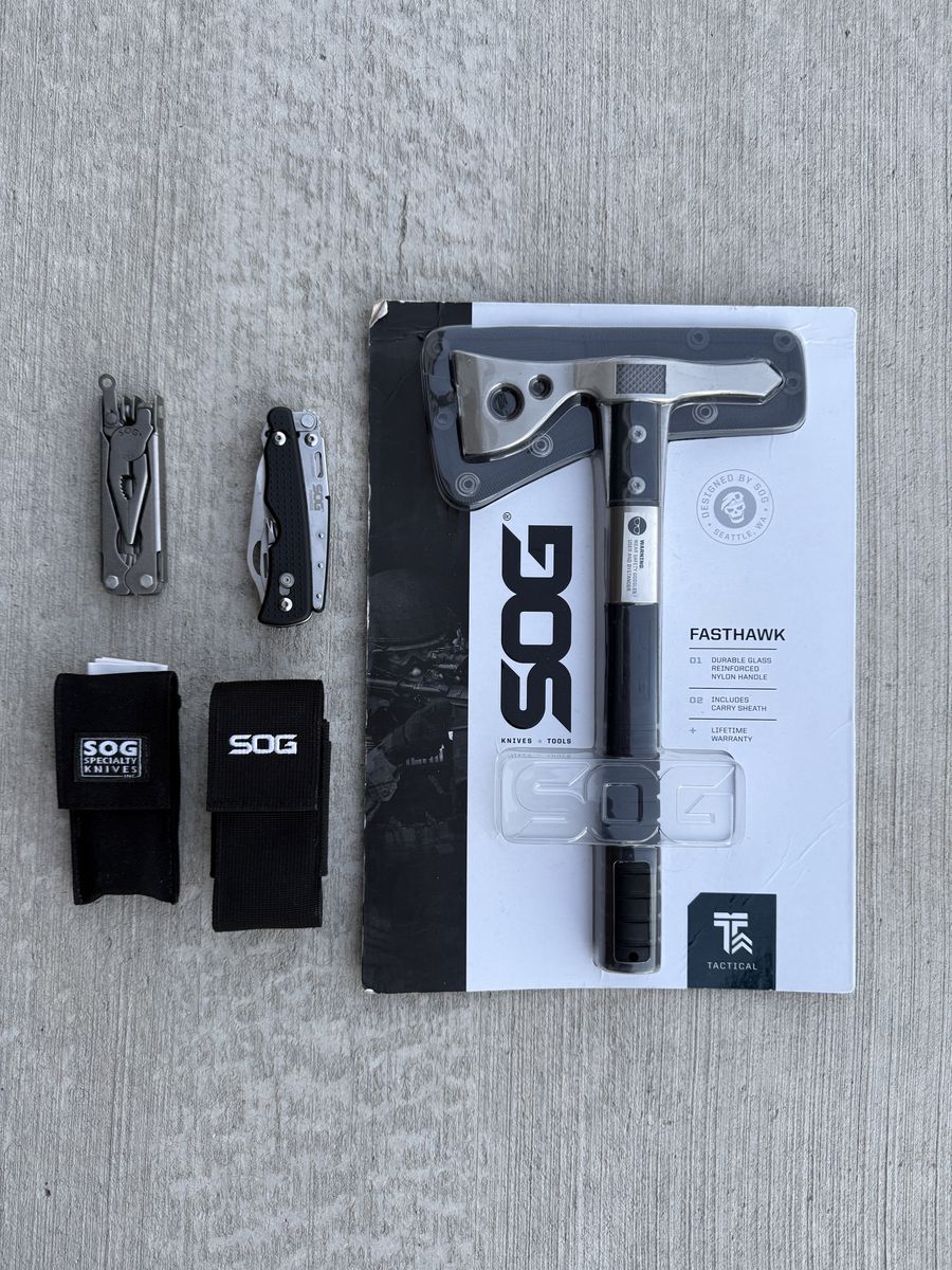 SOG Multitool & Fasthawk Lot