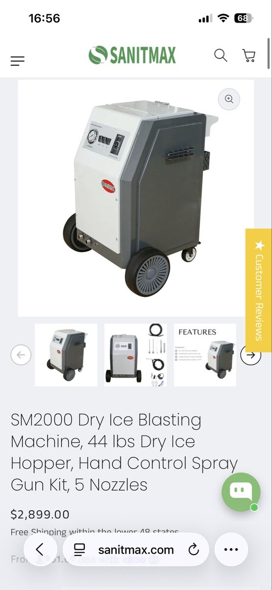 Dry ice Blasting Machine SM2000