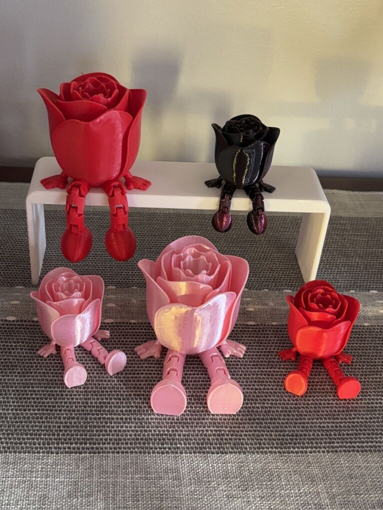 Roses and Hearts with wiggly legs gifts of love