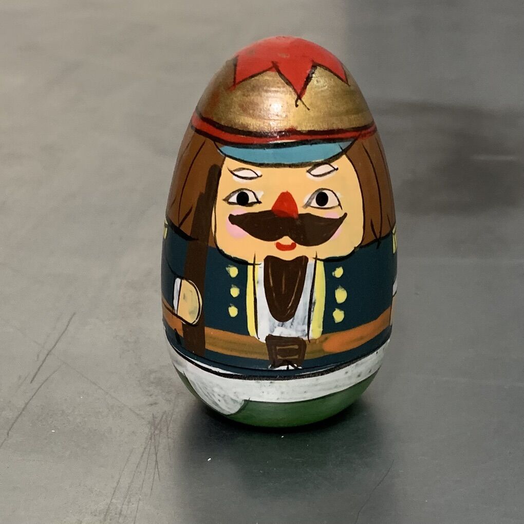 Russian Painted Nesting Dolls Nutcracker Design