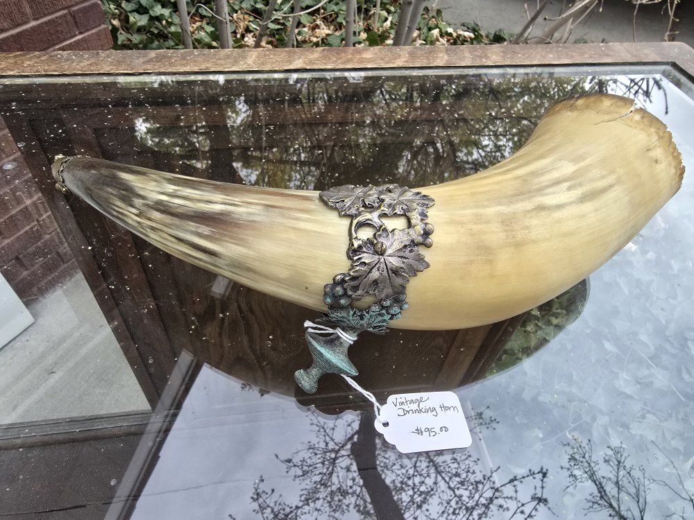 vintage drinking horn