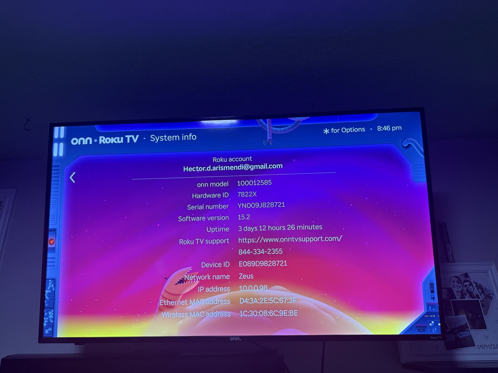 50” onn. Roku Smart TV 4K Ultra HD Great condition
