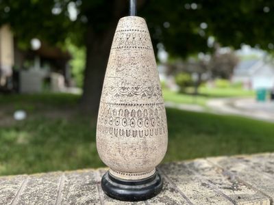 Fantastic Bitossi Italian made Mid Century Modern ceramic lamp. Vintage MCM