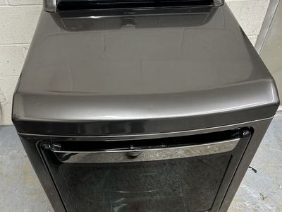 LG electric dryer with steam refresh