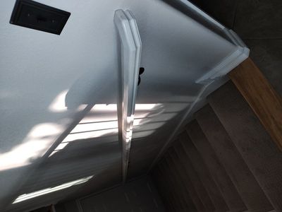 Stair rail railing white 14'