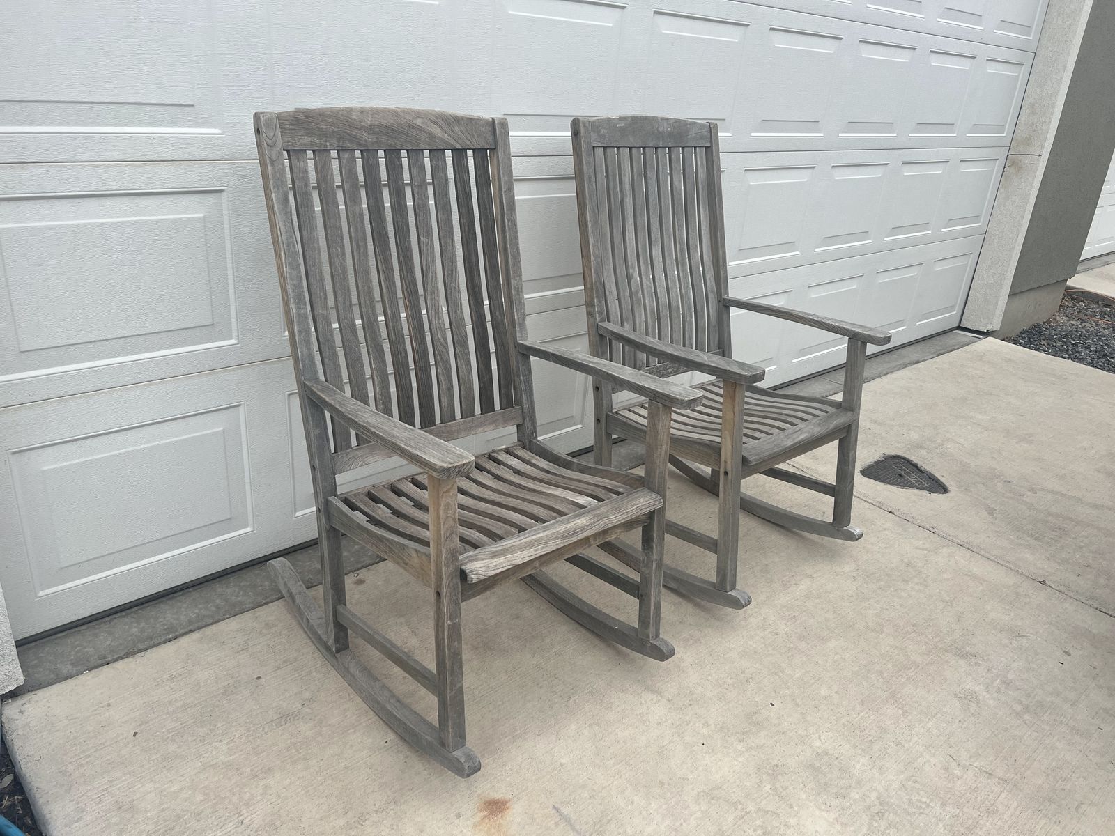 Teak Wood Rocking Chairs - Set of 2 | Outdoor Patio