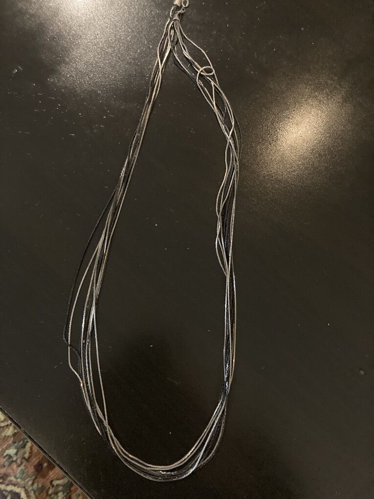 Naecklace Vintage Liquid Silver