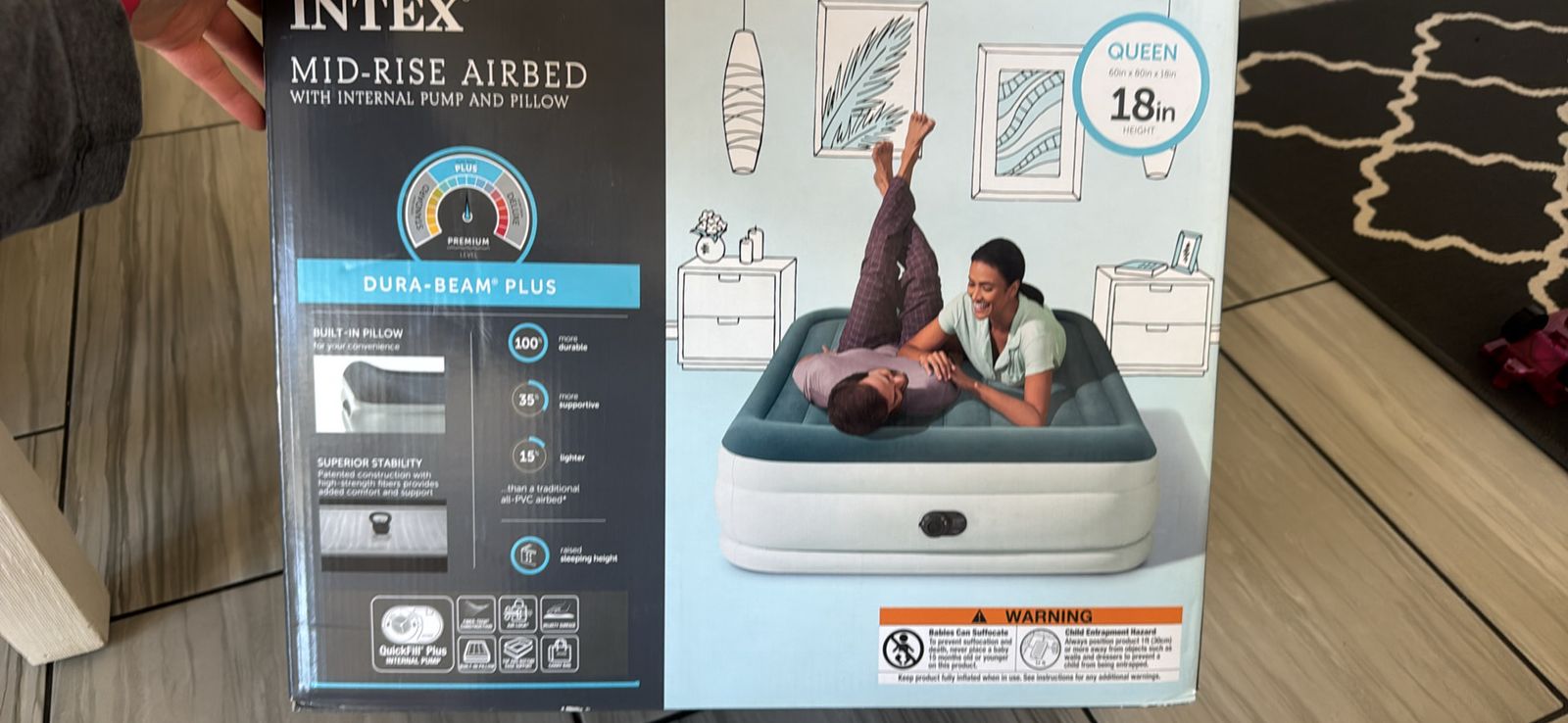 Intex Air Beam 18inch Mattress