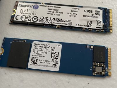 Various NVMe M.2 SSD Drives