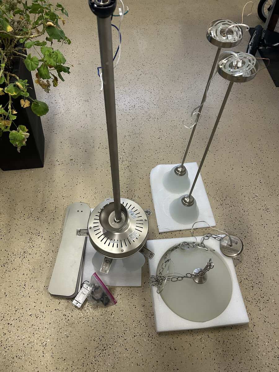 Set of Ceiling lamp, Kitchen lamp, and Ceiling Fan