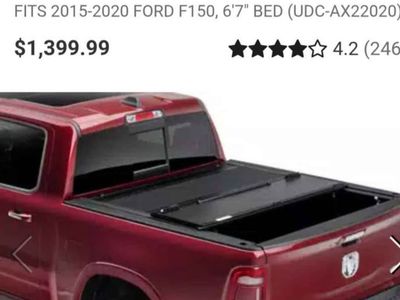 Hard Folding Truck Bed Tonneau Cover for 2015-2020 Ford F-150 with 6.5' bed