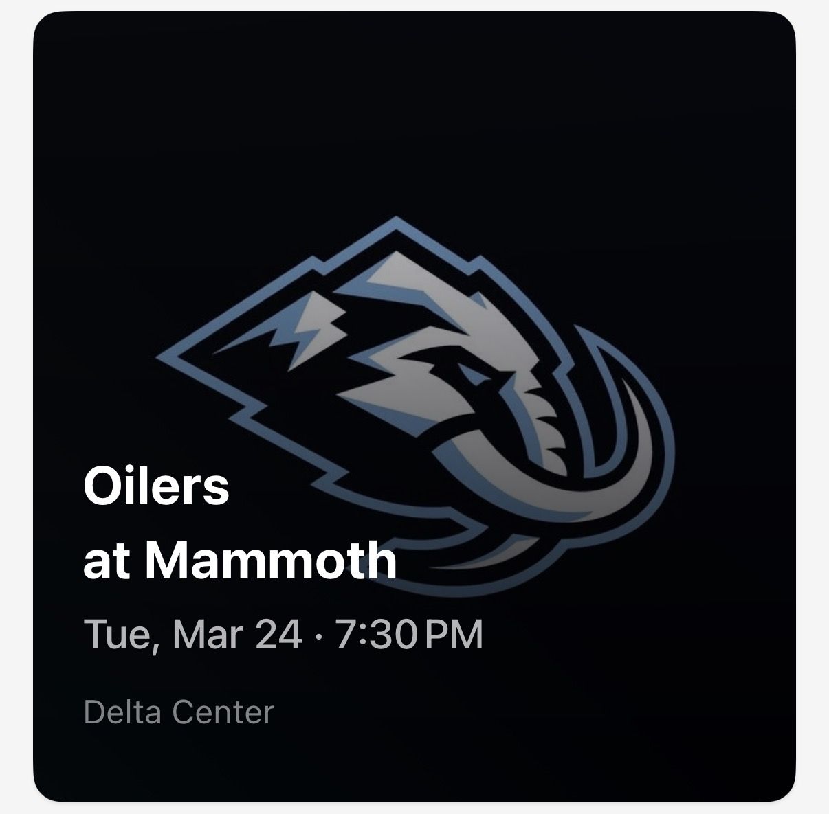 Utah Mammoth vs Oilers