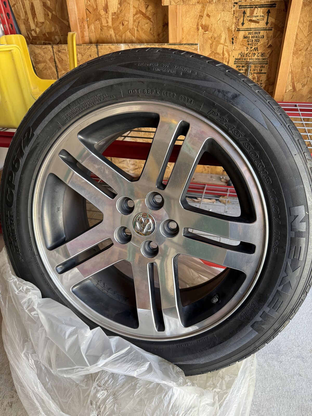 Stock wheels from 2006 Dodge Charger, 18"