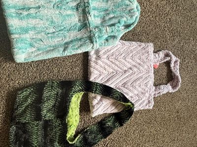 Minky blankets and purses