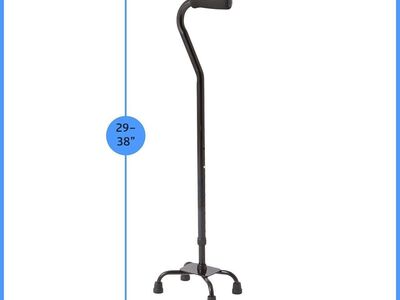 Medline Aluminum Quad Cane with Small Base