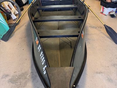 Porta-Bote Folding Boat, 12ft, Olive Green - Portable Dinghy with Wheels & Accessories