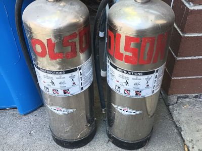 2 Big Amerex 250 lb water fire extinguisher