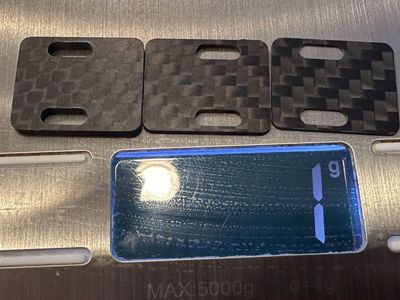 3pc New, Carbon-Fiber Composite Turntable Cartridge Headshell Spacers, Shims