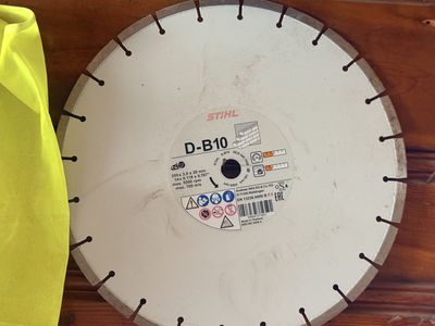 New! STIHL D-B10 14" Diamond Cutting Blade - Max 5500 RPM for Concrete & Masonry