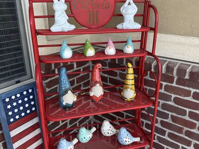 Coca Cola Bakers Rack And BIstro Set